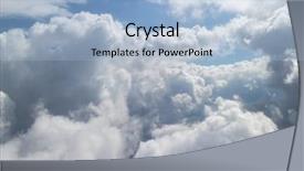  Presentation with meteorology - Audience pleasing PPT layouts consisting of meteorology aviation - aerial sky and clouds backdrop and a light blue colored foreground