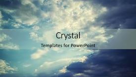  Presentation with aviation meteorology - Presentation theme with meteorology aviation - aerial sky and clouds background and a  colored foreground