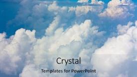  Presentation with flying angesl - Colorful PPT layouts enhanced with meteorology aviation - paradise daylight flying backdrop and a light blue colored foreground