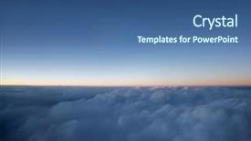  Presentation with meteorology - Beautiful slide set featuring meteorology aviation - sunrise on earth backdrop and a ocean colored foreground