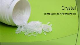  Presentation with crystal meth - Amazing slides having methamphetamine also known as crystal backdrop and a yellow colored foreground