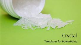  Presentation with crystal meth - Slides with methamphetamine also known as crystal background and a  colored foreground