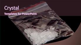  Presentation with crystal meth - Cool new PPT layouts with methamphetamine also known as crystal backdrop and a tawny brown colored foreground