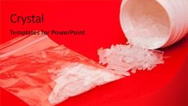  Presentation with crystal meth - PPT theme having methamphetamine also known as crystal background and a  colored foreground