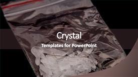  Presentation with crystal meth - Presentation design featuring methamphetamine also known as crystal background and a tawny brown colored foreground