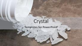  Presentation with crystal meth - Theme enhanced with methamphetamine also known as crystal background and a light gray colored foreground