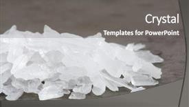  Presentation with crystal meth - Slide deck consisting of methamphetamine also known as crystal background and a gray colored foreground