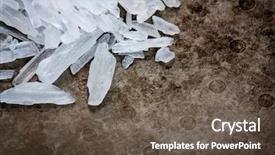  Presentation with crystal meth - PPT layouts enhanced with methamphetamine also known as crystal background and a tawny brown colored foreground