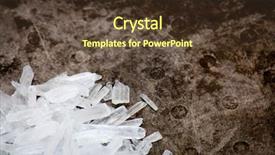  Presentation with crystal meth - PPT theme consisting of methamphetamine also known as crystal background and a tawny brown colored foreground