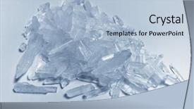  Presentation with crystal meth - Presentation enhanced with methamphetamine crystal meth background and a light blue colored foreground