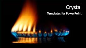  Presentation with methane - Slide deck with methane - fire background and a black colored foreground