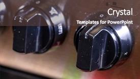  Presentation with methane - Amazing presentation design having methane - image of stove handles close backdrop and a tawny brown colored foreground