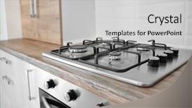  Presentation with modern gas station - PPT layouts consisting of methane - modern stylish gas stove background and a light gray colored foreground