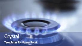  Presentation with methane - Colorful presentation theme enhanced with methane - stove backdrop and a ocean colored foreground