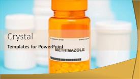  Presentation with gland - Slide set having methimazole-is-a-medication-used background and a lemonade colored foreground