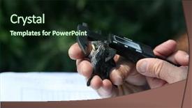  Presentation with research study - Slide set having method to study migration background and a wine colored foreground