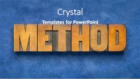  Presentation with science abstract - Presentation theme enhanced with method-word-abstract-in-vintage background and a ocean colored foreground