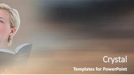  Presentation with composite - Beautiful PPT layouts featuring methodist - digital composite of woman backdrop and a coral colored foreground