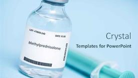  Presentation with allergies - Theme with methylprednisolone-corticosteroid-for-anti-inflammatory background and a sky blue colored foreground
