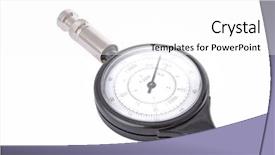  Presentation with map - Presentation design with metric system - analogue map measurer isolated background and a  colored foreground