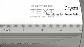  Presentation with school rules and regulation - Presentation theme featuring metric system - school metal ruler on white background and a white colored foreground