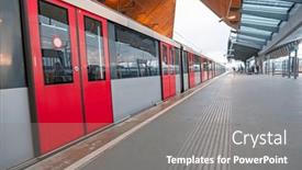  Presentation with amsterdam - Slide deck enhanced with metro-departing-from-bijlmer-station background and a gray colored foreground