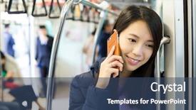  Presentation with talk - Amazing PPT theme having  backdrop and a  colored foreground