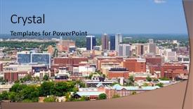  Presentation with alabama - Amazing presentation design having metropolitan skyline of downtown birmingham backdrop and a light blue colored foreground