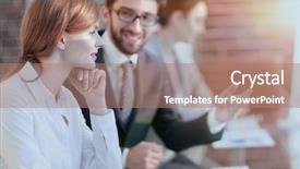  Presentation with work life balance scales business - Audience pleasing presentation theme consisting of mettings - business colleagues discussing work issues backdrop and a  colored foreground