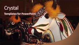  Presentation with celebration - Presentation theme enhanced with meu boi celebration every solstice background and a wine colored foreground