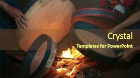  Presentation with celebration - Presentation featuring meu boi celebration every solstice background and a tawny brown colored foreground