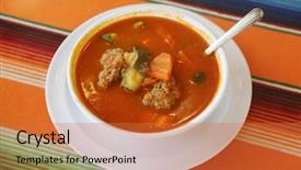  Presentation with mexican food - PPT layouts featuring mex - traditional mexican food mexican soup background and a red colored foreground