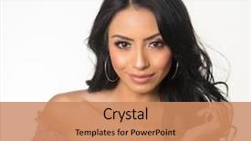  Presentation with long hair - Beautiful presentation featuring mexican - beautiful woman with long dark backdrop and a coral colored foreground