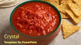  Presentation with mexican - Presentation theme with mexican-bowl-with-fresh-made background and a tawny brown colored foreground