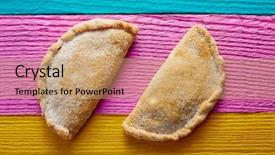  Presentation with mexico - Colorful slides enhanced with mexican cajeta caramel patty pie backdrop and a coral colored foreground