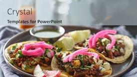  Presentation with tacos - Cool new presentation with mexican-carne-asada-tacos backdrop and a lemonade colored foreground