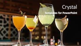  Presentation with cocktail bar - PPT theme featuring mexican-cocktail-in-the-bar background and a black colored foreground