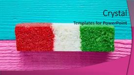  Presentation with mexico flag - PPT layouts with mexican coconut flag candy striped background and a teal colored foreground