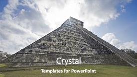  Presentation with maya - Colorful slides enhanced with mexican culture - el castillo the castel backdrop and a tawny brown colored foreground