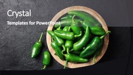  Presentation with mexican culture - Slide deck enhanced with mexican culture - green jalapeno hot pepper background and a gray colored foreground