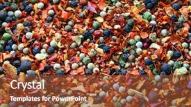  Presentation with spices - Beautiful PPT layouts featuring mexican culture - spices mix background backdrop and a tawny brown colored foreground
