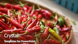  Presentation with mexican culture - Presentation theme having mexican culture - spicy red hot chili peppers background and a tawny brown colored foreground