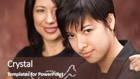  Presentation with mexican culture - PPT theme featuring mexican family culture - attractive multiethnic mother and daughter background and a tawny brown colored foreground