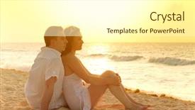  Presentation with scenery environment sunrise beam - Beautiful slides featuring mexican fiesta - couple watching romantic sunrise backdrop and a white colored foreground