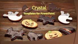  Presentation with gingerbread - Amazing slides having mexican fiesta - halloween homemade gingerbread cookies backdrop and a tawny brown colored foreground