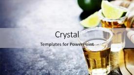  Presentation with shots - Audience pleasing presentation theme consisting of mexican fiesta - tequila shots with lime backdrop and a sky blue colored foreground