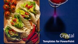  Presentation with mexican food delicious taco shells - Cool new slides with mexican-food-delicious-taco-shells backdrop and a navy blue colored foreground