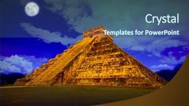  Presentation with pyramid - Slide deck having 3d illustration of white man holding empty board on white background with clipping path background and a white colored foreground