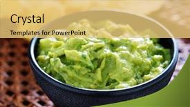  Presentation with mexican - Slides featuring mexican-guacamole-in-molcajete-bowl background and a yellow colored foreground
