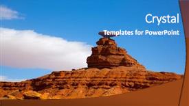  Presentation with mexican - Slide deck with mexican hat rock us 163 background and a teal colored foreground